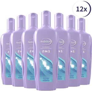 Andrélon 2in1 Shampoo - 12 x 300 ml - Voordeelverpakking