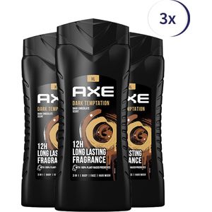 Axe Dark Temptation Showergel - 3 x 400 ml - Voordeelverpakking