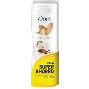 Dove Voordeelverpakking vochtinbrengende crème voor het lichaam met katiréboter en vanille voor de droge huid, 2 x 400 ml