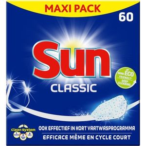 Sun Classic Vaatwastabletten - 1 X 60 Vaatwastabletten - Voordeelverpakking