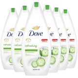 Dove Refreshing Douchegel - 6 x 250 ml - Voordeelverpakking