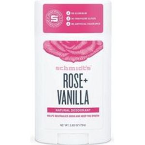 Schmidt's - Rose + Vanilla - Deodorant - Zonder Aluminiumzout - 75 g