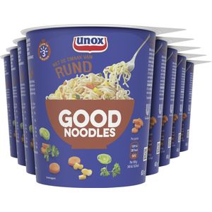 Unox Good Noodles Cup - Rund - 8 x 63 g - Voordeelverpakking