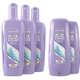 Andrélon Special Klei Fris & Zuiver Shampoo en Conditioner voor haar dat snel vet wordt - 3 x 300 ml + 2 x 300 ml - Voordeelverpakking