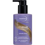 Andrélon - Kleurmasker - Karamel Bruin - 200 ml - Haarmasker voor Gekleurde Haarverzorging