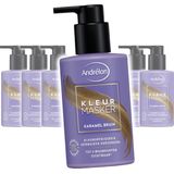 Andrélon Kleurmasker Karamel Bruin 6x 200 ml – Haarmasker