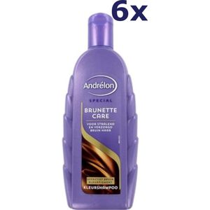 Andrélon Brunette Care Shampoo - 6 x 300 ml - Voordeelverpakking