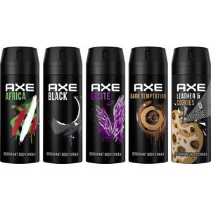 AXE Deodorant Bodyspray Mix set - 5 stuks - Voordeelverpakking