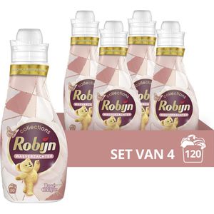 Robijn Collections Rosé Chique Wasverzachter - 4 x 750 ml - Voordeelverpakking