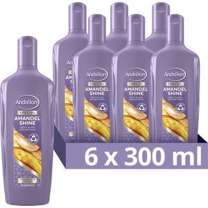 Andrélon Special Amandel Shine Shampoo - 6 x 300 ml - Voordeelverpakking