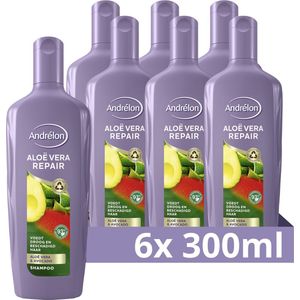 Andrélon Aloë Vera Repair Shampoo - 6 x 300 ml - Voordeelverpakking