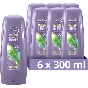 Andrélon Special Kokos Boost Conditioner - 6 x 300 ml - Voordeelverpakking