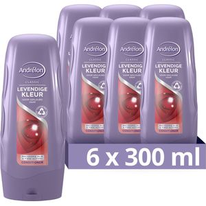 Andrélon Classic Levendige Kleur Conditioner - 6 x 300 ml - Voordeelverpakking