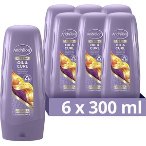 Andrélon Special Oil & Curl Conditioner - 6 x 300 ml - Voordeelverpakking