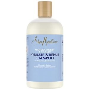 Shea Moisture Manuka Honing & Yoghurt Hydrate + Repair Shampoo 384ml hydraterende en herstellende shampoo