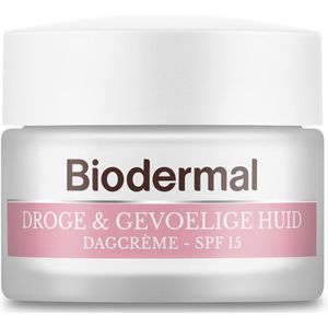 Biodermal Dagcrème Droge & gevoelige huid - 50ml - Hydrateert en herstelt