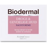Biodermal - Nachtcrème - Droge Huid - Gevoelige Huid - 50ml