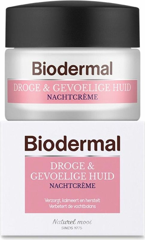 Biodermal - Nachtcrème - Droge Huid - Gevoelige Huid - 50ml