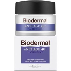 Biodermal Anti Age 40+ nachtcrème tegen huidveroudering - 50 ml