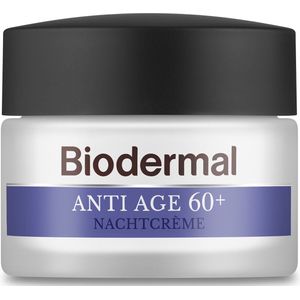 Biodermal - Anti Age Nachtcrème - Gezichtsverzorging - 60+ - Met Niacinamide en Sheaboter