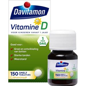 Davitamon Vitamine d smelttabletten kinderen 150 tabletten