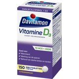 Davitamon Vitamine D Volwassen - vitamine D3 volwassenen - Smelttablet 150 stuks