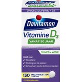 Davitamon Vitamine D 50+ Smelttabletten - vitamine d volwassenen - 130 stuks - Voedingssupplement
