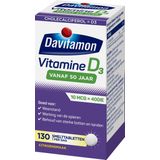 Davitamon Vitamine D 50+ Smelttabletten - vitamine d volwassenen - 130 stuks - Voedingssupplement