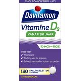 Davitamon Vitamine D 50+ Smelttabletten - vitamine d volwassenen - 130 stuks - Voedingssupplement