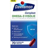 Davitamon Compleet + Omega 3 Visolie - Multivitamine - Voedingssupplement - 70 Capsules
