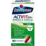 davitamon Actifit 65 plus omega-3 visolie 80 capsules