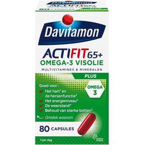 Davitamon - Actifit 65+ - Multivitamine - 80 Stuks - Voedingssupplement