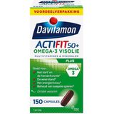 Davitamon Actifit 50 plus omega-3 visolie 150 capsules
