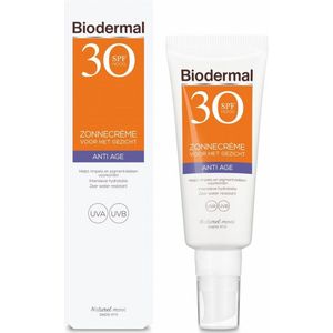 Biodermal Zonnebrand - Anti Age Zonnecrème voor het gezicht - SPF 30 - 40ml