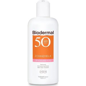 Biodermal zonnemelk gevoelige huid  - Zonnebrand voor de gevoelige huid -SPF50+ 200 ml