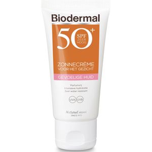 Biodermal - Zonnebrand Gevoelige Huid - SPF 50 - Zonnebrand Gezicht - 50ml