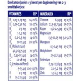 Davitamon Junior vitaminen 1-3 jaar - multivitamine kinderen - 150 smelttabletjes - Aardbeiensmaak