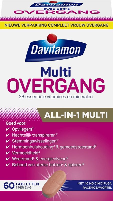 Davitamon Compleet Vrouw Overgang - multivitaminen - Overgang producten -  60 stuks