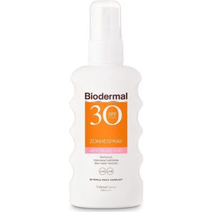 Biodermal Zonnebrand spray voor de gevoelige huid SPF 30 - 175ml - Zonnespray