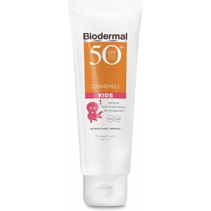 Biodermal Zonnebrand Kids - zonnebrand kind met SPF50+ - zonnemelk speciaal voor kinderen - 125ml