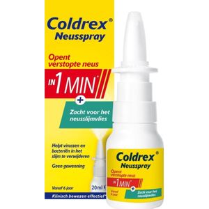 Coldrex - Neusspray - opent verstopte neus in 1 minuut - neusspray bij neusverkoudheid - 20 ml