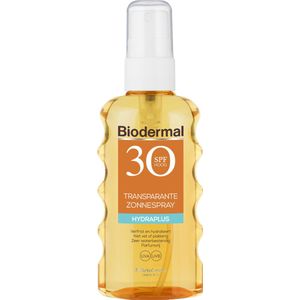 Biodermal zonnebrand - Hydraplus - Transparante zonnebrand spray SPF30 - 175ml