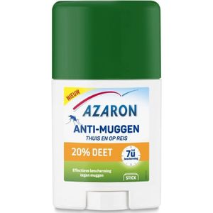Azaron 20% Deet Anti-Muggen Stick - 1+1 Gratis