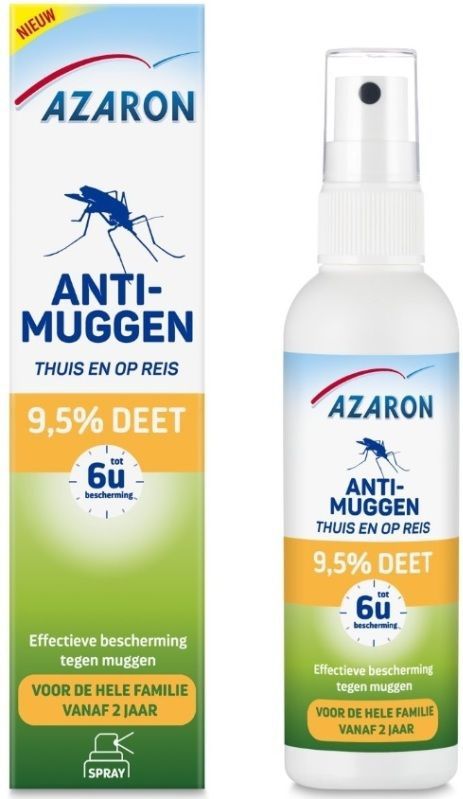 Azaron 9,5% DEET Muggenspray -  Anti-Muggen - Muggenbescherming