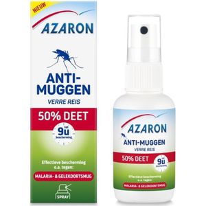 Azaron Anti-muggenspray verre reis 50% deet 50ml