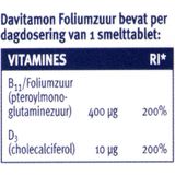 Davitamon Foliumzuur met Vitamine D3 Smelttabletten