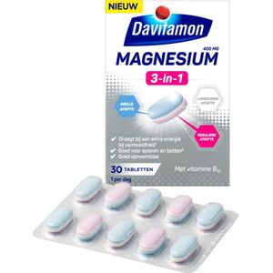 Davitamon Magnesium Triple Layer - Voedingssupplement – 30 magnesium tabletten