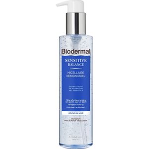 Biodermal Sensitive Balance Micellair Reinigingsgel  –  Gezichtsreiniging met hyaluronzuur  – voor de gevoelige huid - 200ml