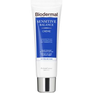 Biodermal Sensitive Balance Crème – Gezichtsverzorging met hyaluronzuur - Dagcrème voor de gevoelige huid - 50ml