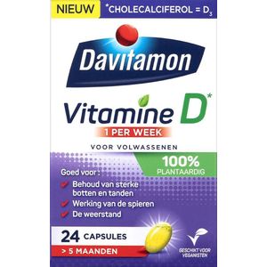 Davitamon Davitamon Vitamine D 1 per week 100% plantaardig 24 capsules